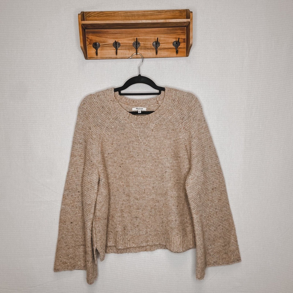 Madewell Women's Tan Crew Neck Sweater